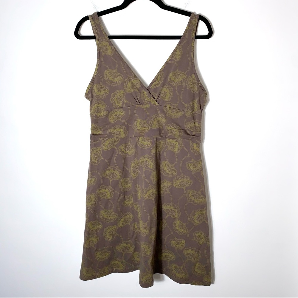 Patagonia Margot Brown Green Sleeveless dress